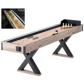 Vevor Shuffleboard-Tisch 274 cm mit LED-Beleuchtung