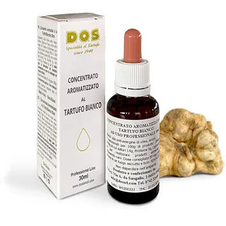 DOS Tartufi - Weißes Trüffelöl Konzentrat 30ml | Extra Stark für Profiköche | Ideal für Pasta, Risotto, Saucen | Vielseitig für Dressings, Suppen, Marinaden | Trüffelhundetraining
