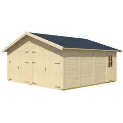 Skan Holz 45 mm Garage Holzgarage Varberg 3 570 x 525 cm