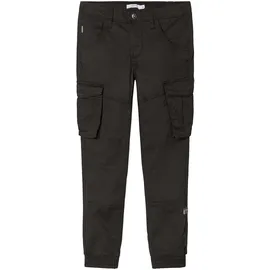 NAME IT Jungen Nkmryan Cargo Twi Pant 222-ba Noos Baby und Kleinkind Strampelanzug, Schwarz, 128 EU