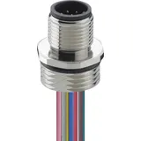 Lutronic 1230 08 T16CW100 0,5m Sensor-/Aktor-Einbausteckverbinder M12 Stecker, Einbau Polzahl: 8