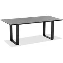 Niehoff Tisch Profilkufe anthrazit - 180 x 95 cm HPL Beton-Design