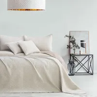 AmeliaHome Tagesdecke beige Cappucino 260x280 Bettüberwürf zweiseitig Ultrasonic Steppung