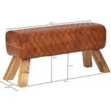 Wohnling Polsterbank Braun 89 x 46 x 35 cm