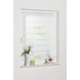 K-HOME Doppelrollo Denia 120 x 150 cm Blume/Grün
