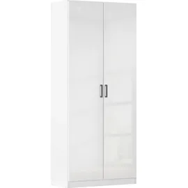 Rauch MINOSA Mehrzweckschrank 91 x 210 x 41 cm Alpinweiß/Hochglanz Weiß
