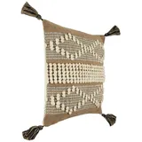 eglo living Kissenbezug Chevery 50 x 50 cm Braun/Weiß