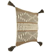 eglo living Kissenbezug Chevery 50 x 50 cm Braun/Weiß