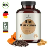 BIONUTRA® Kurkuma mit schwarzem Pfeffer Kapseln Bio (270 x 750 mg), Made in DE