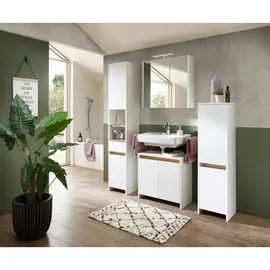 Saphir Hochschrank Quickset 100 32,4 x 182,8 x 32,2 cm Weiß