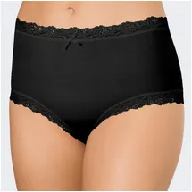 NINA VON C. Slip Damen-Taillenslip 3er-Pack Modal Uni schwarz 40