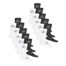 JACK & JONES Tennissocken Herren Schwarz Weiß One Size JACDIRECT TENNIS SOCK 20er Pack Weiß/Pack 3 One Size