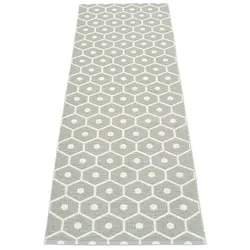 pappelina Honey Outdoor-Teppich - warmgrau / vanille 70 x 225cm