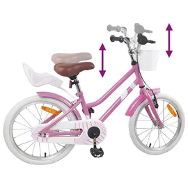 vidaXL Kinderfahrrad 18 Zoll Farbe Hellrosa