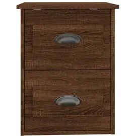 vidaXL Wand-Nachttische 2 Stk. Braun Eichen-Optik cm