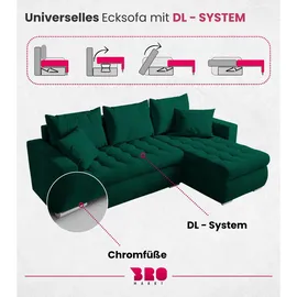 bromarkt Ecksofa Dunkelgrün, & Couches, Wohnlandschaften, Ecksofas