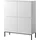 Selsey Highboard 100 x 122 cm Weiß / Schwarz