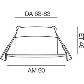 Sigor Einbauleuchte Argent IP54 9W 3000-2000K