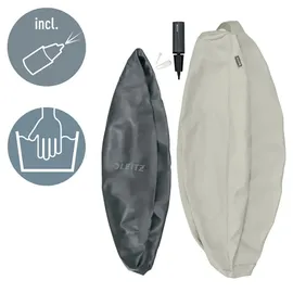 Leitz Ergo Active Sitzball mit Anti-Wegroll-Design, 55cm Grau