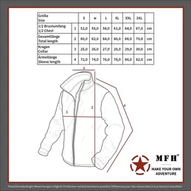 Max Fuchs MFH US Unterziehjacke, "Tactical", coyote tan - Taupe