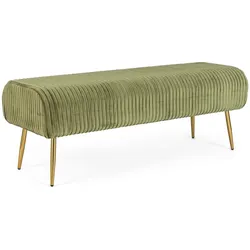 Bank Selena in Cord-Optik, Olive