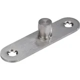 dorma glas dormakaba Zapfen PT 24, ø 15 mm mit Anschraublasche, Edelstahl (01.123) Glastürbeschlag | Zubehör