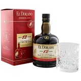 El Dorado 12 Years Old Finest Demerara Rum 40% Vol. 0,7l in Geschenkbox mit Glas