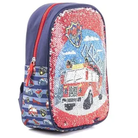 FABRIZIO Kinderrucksack Feuerwehr/Polizei Pailletten dunkelblau