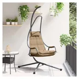 vidaXL Hängendes Ei-Stuhl Taupe