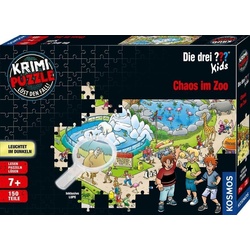 Kosmos Puzzle »Krimipuzzle ??? Kids 150 Teile / Chaos im Zoo«, Puzzleteile