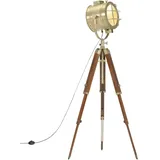 vidaXL Stativlampe Massivholz Mango 165 cm