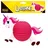 IDENA Umzugslaterne Einhorn 40 x 34 cm pink/Weiß
