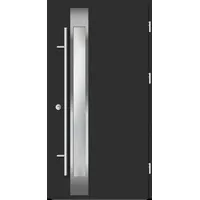 Aluminium Haustür "SABRINA" 68 mm Anthrazit Eisenglimmer DB 703 beidseitig außen öffnend DIN rechts