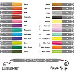 ONLINE® Calli.Brush Brush-Pens farbsortiert, 24 St.