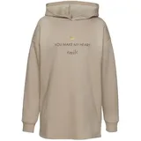 LASCANA Hoodie mit Print beige 40/42