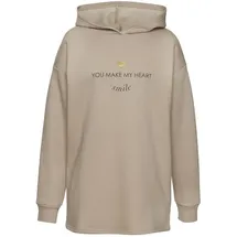 LASCANA Hoodie mit Print beige 40/42