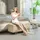 Homcom Truhenbank Samt Beige 100 x 40 x 42 cm
