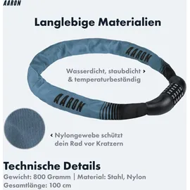 Aaron Lock One Grau Kettenschloss