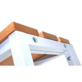 Szagato Umkleidebank 200 x 42 x 30 cm grau / grau