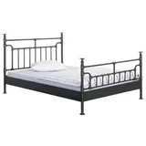 Livetastic Metallbett Punto, Anthrazit, Metall, Höhe ca. 16-20 cm, 140x200 cm, für Lattenrost geeignet, Schlafzimmer, Betten, Einzelbetten