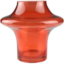 AM Design Dekovase Vibrant orangefarbene Glasvase, für einen fröhlichen Akzent orange