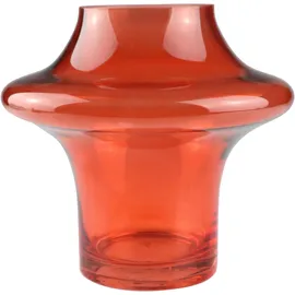 AM Design Dekovase Vibrant orangefarbene Glasvase, für einen fröhlichen Akzent orange