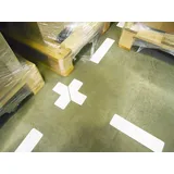 djois Djois, 197202 - Klebesymbol für Bodenmarkierung, L-Form, Weiß, 10 Stück, langlebiges PVC, ungiftiger Kleber, einfache Anwendung, präzise Markierung, Lagerbereiche, Innenräume, Fabriken, Geschäfte
