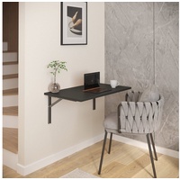 AKKE Klapptisch, Wandklapptisch Wandtisch Küchentisch Schreibtisch Hängetisch 2mm PVC 50 cm x 90 cm