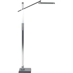 Stehlampe LED silber 144 cm rechteckig AQUARIUS