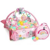 Bright Starts Bright Starts, 5 in 1 Your Way Ball Play - Rainbow Tropics, 20+ Min Licht und Bällebad