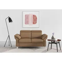 sit&more 2-Sitzer Arngast, inklusive Federkern und Kopfteilverstellung braun