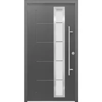 Sicherheits-Haustür ThermoSpace Prime Paris RC2 Komfort Anthrazit 100 x 210 cm R