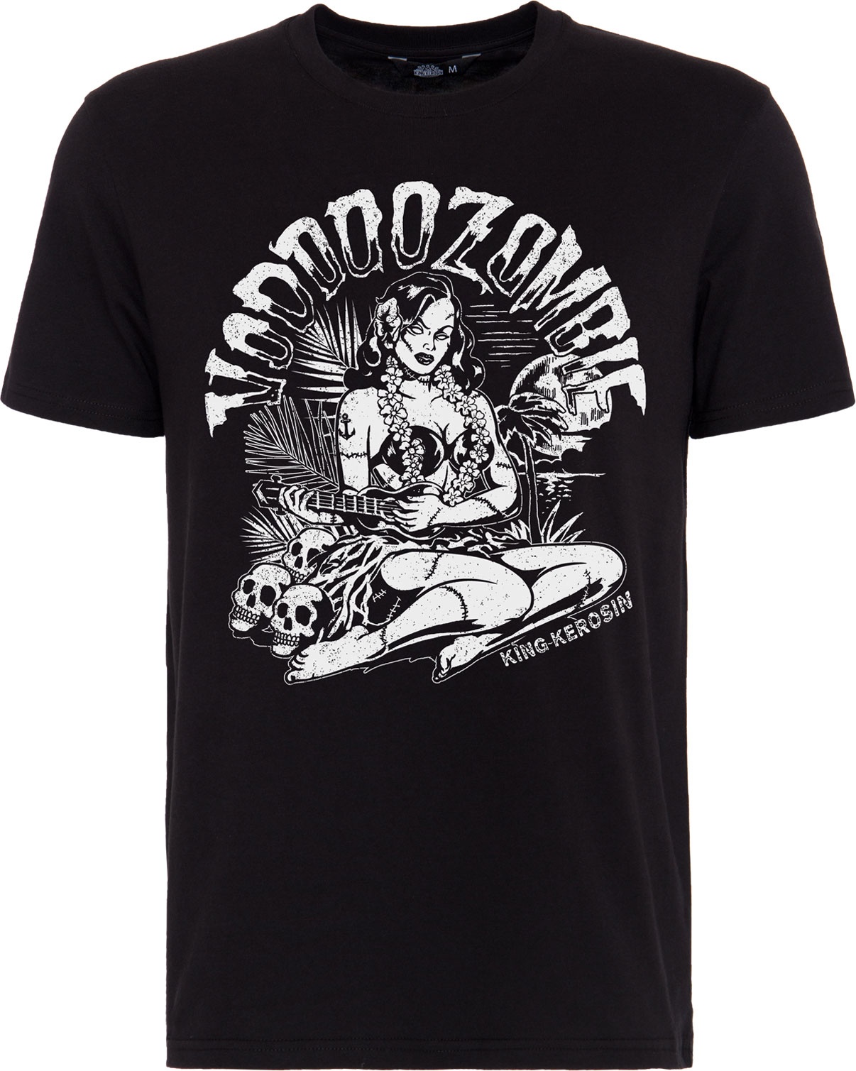 King Kerosin Voodoo Zombie, T-Shirt - Schwarz/Weiß - M