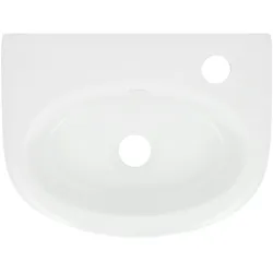 LuxeBath Keramik Waschbecken Waschtisch Aufsatzwaschtisch Waschschale 335x255x130 mm